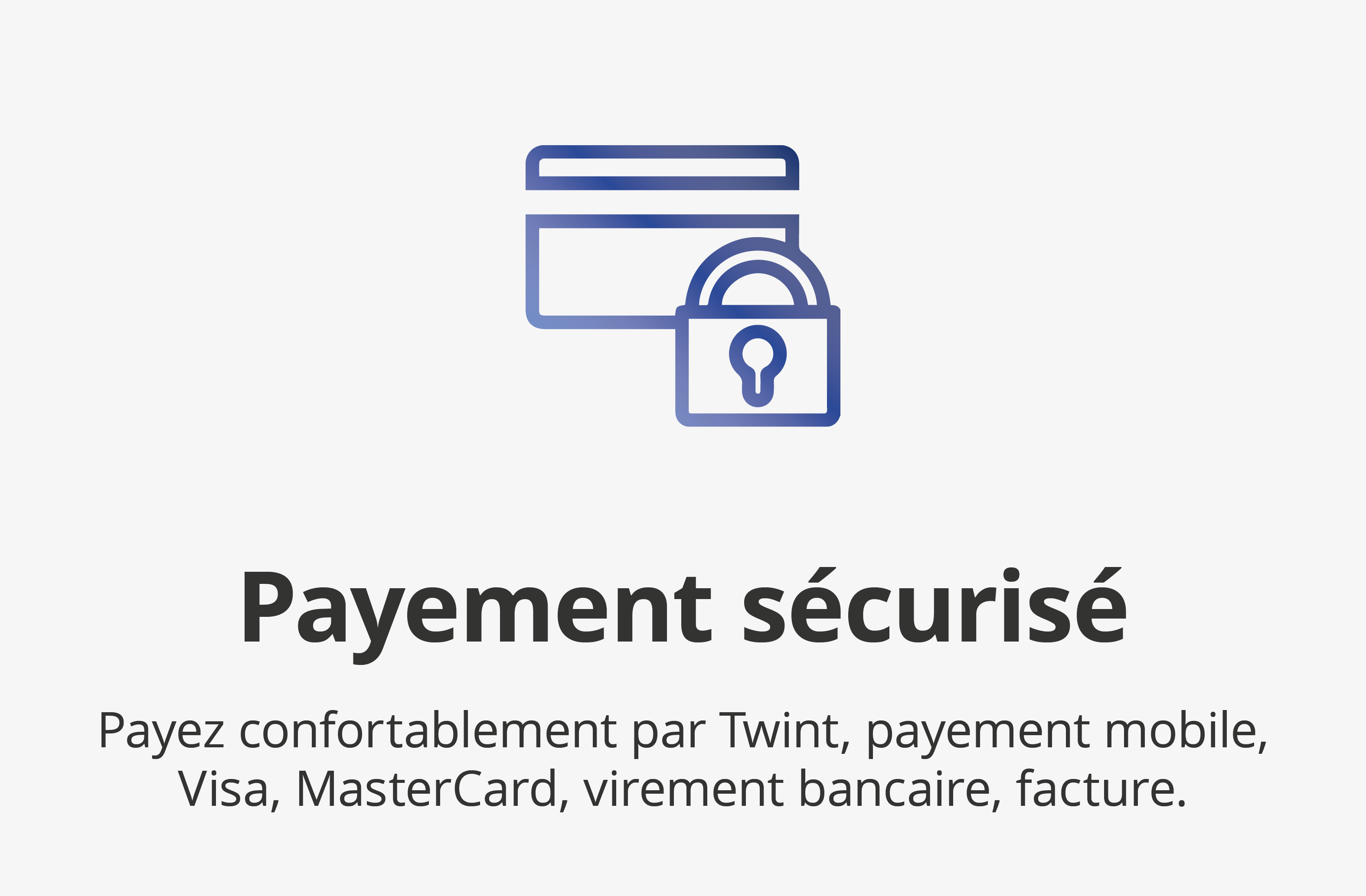 Payement sécurisé